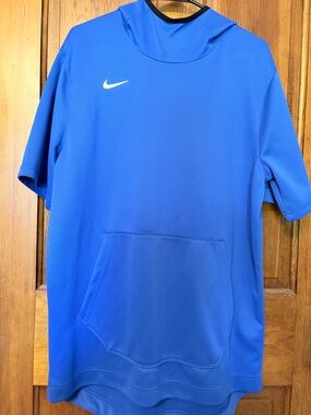 Nike Royal Blue Short Sleeve Dri-FIT Pullover